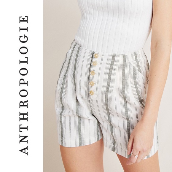 Anthropologie Pants - Anthropologie Striped Beachgoer Shorts